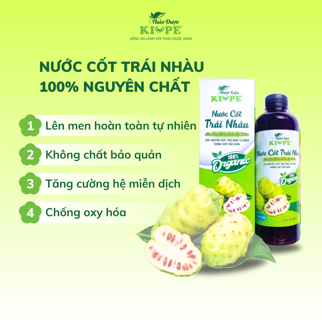 Nước Cốt Trái Nhàu Nguyên Chất KIOPE